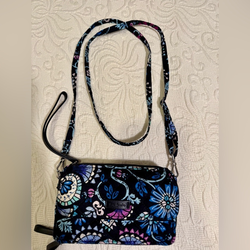 Gently Used Vera Bradley Floral Patterned Crossbody Bag
